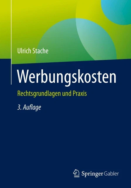 Werbungskosten - Ulrich Stache - 9783658342883 PORTOFREI