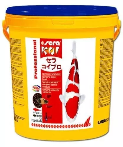 Sera Prof. Koi Espirulina 21 Cubo de Litros Alimento Especial Comida Estanque