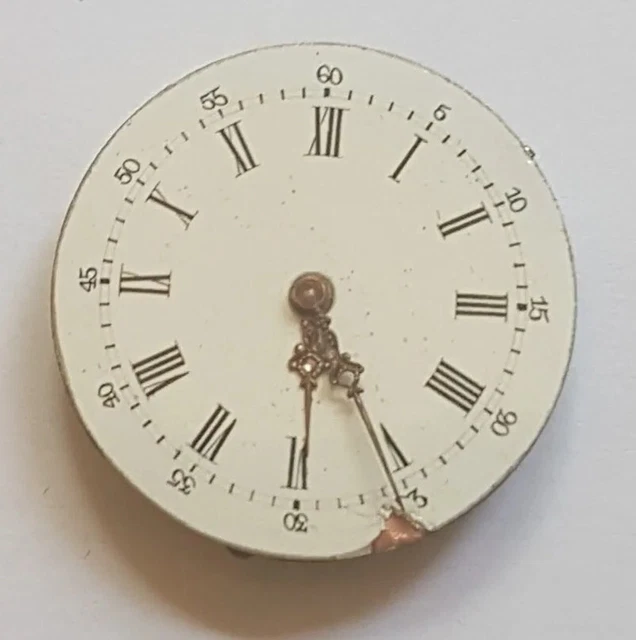 VINTAGE POCKET WATCH Face and Movement For Repairs 12.61 PicClick