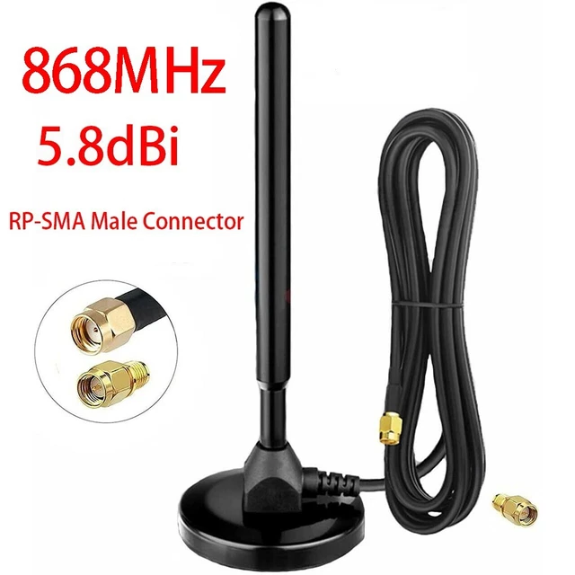 Antenne 5.8dBi 868MHZ Lora 5 868MHz Remplacement Linéaire Vertical Magnetbasis
