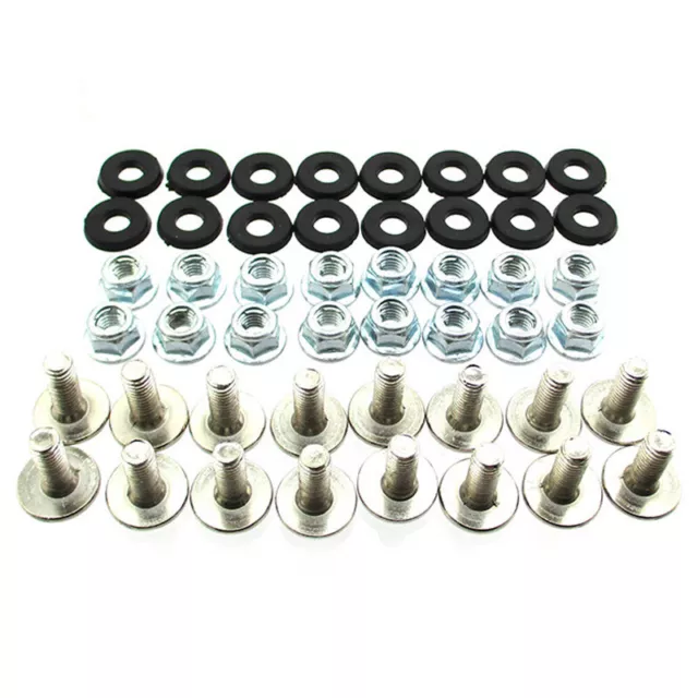 Plastic Fender Bolt Washer Nut Screw Kit For 50cc-125cc ATV Quad 4 Wheeler Motor