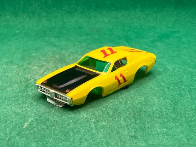 Aurora Afx Magna-Sonic # 1063, Dodge Charger Body, Yellow/Red # 11, Nice