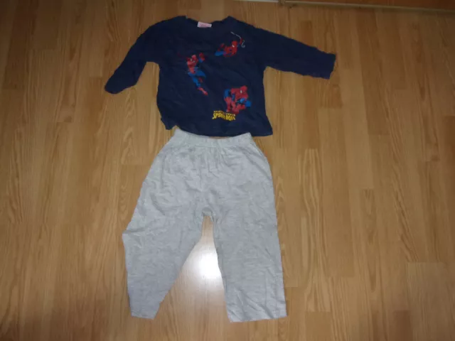 Lot pyjama gilet teeshirt garçon 24 mois 2 ans okaidi spiderman tape à l’oeil