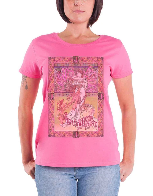 Janis Joplin T Shirt Avalon Ballroom 67 Official Womens Skinny Fit scoop neck