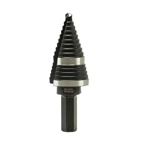 Klein Tools KTSB11 Double-Fluted 7/8" - 1-1/8" 3-Hole Step Drill Bit #11 2
