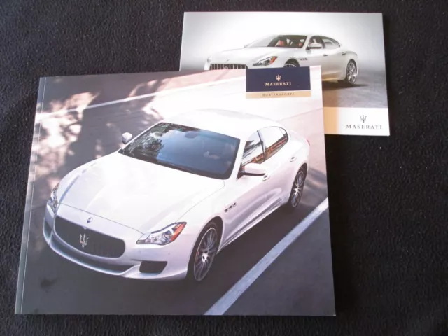 2016 Maserati Quattroporte Prestige US Brochure Set QP S Q4 GTS Sales Catalog