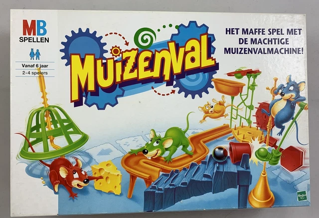 Muizenval Spel Maus reiß aus Mouse Trap Attrap'souris Topini in Trappola MB 1999