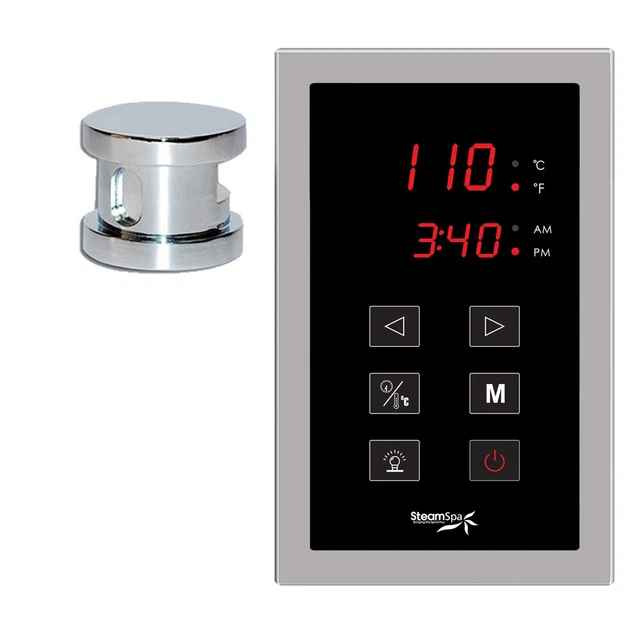 Kit de control de panel táctil SteamSpa OATPK cromo Oasis