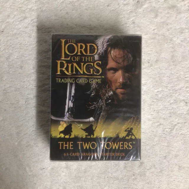 Lord of the Rings Aragom Starter Deck  The Two Towers Trading Card Game NEW