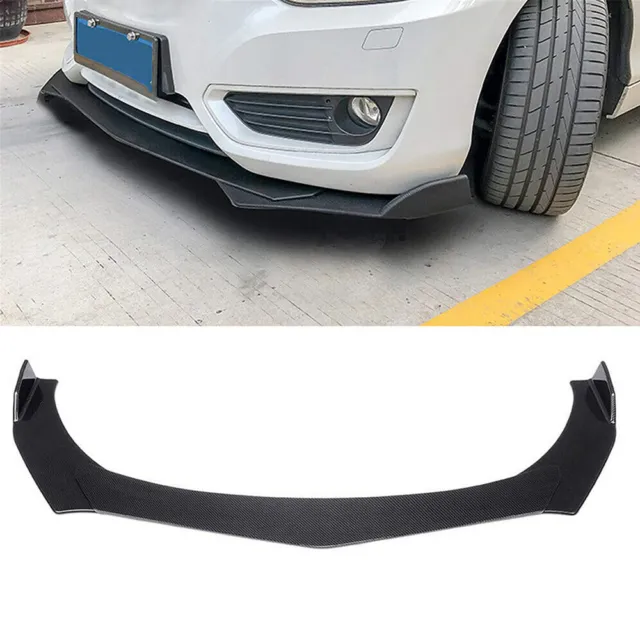 Carbon Fiber Universal Front Bumper Lip Spoiler Splitter Protector Body Kit