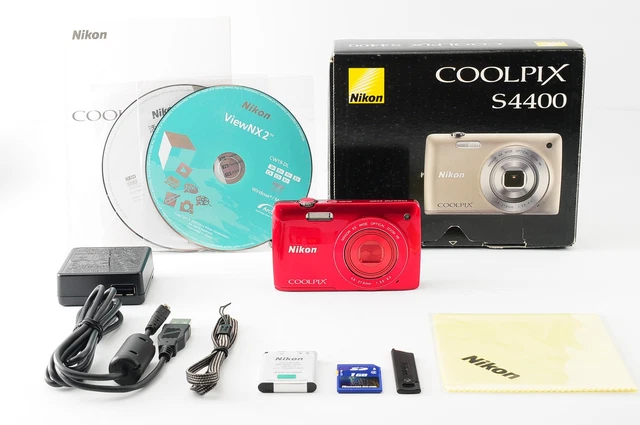 Nikon COOLPIX S4400 本体 レッド NEAR MINT] NIKON COOLPIX S4400 Red 20.1MP 6x Zoom Digital Camera