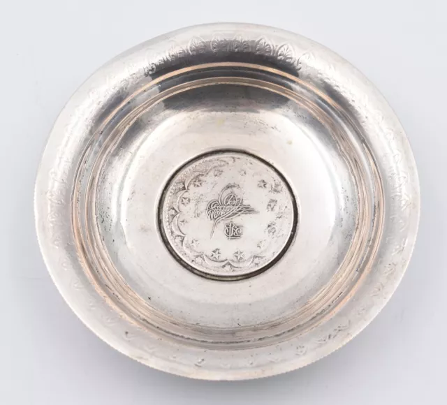 VIDE POCHE EN ARGENT AVEC PIECE DE Ottoman Empire Turkey  Kurush
