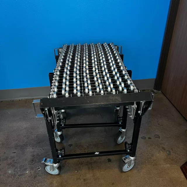 Uline BEST Expandable Portable Skate wheels Gravity Conveyor H-1395, 18"x12'