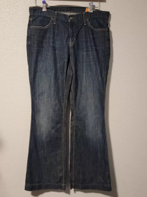 Gap 1969 Jeans Womens Size 10 Ankle Bootcut Stretch Long And Lean Denim Blue