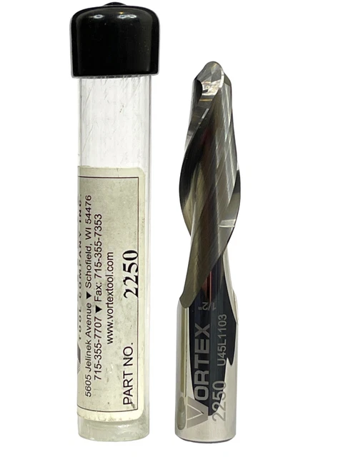 Vortex 2250 Upcut Ballnose 2 Flute Spiral Carbide Router Bit 1/2" Inch Tool NEW