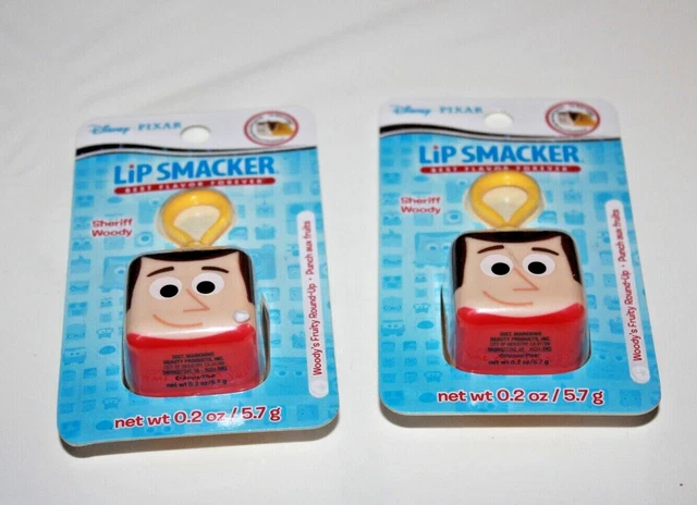 DISNEY Pixar LIP SMACKER Sheriff Woody WOODY'S FRUITY ROUND-UP NIP Lot Of 2 New