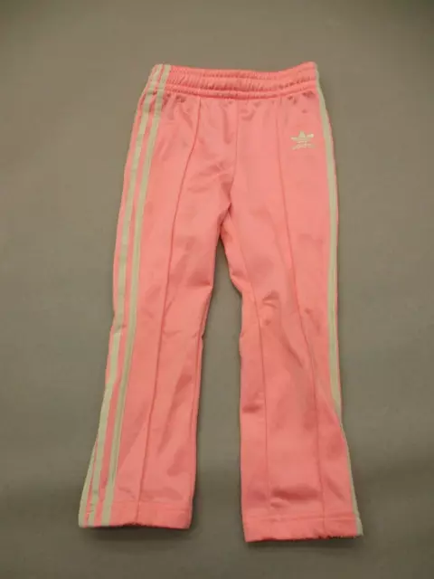 ADIDAS Size 4T Girls Multicolor Elastic Waist Drawstring Pull On Track Pants 133