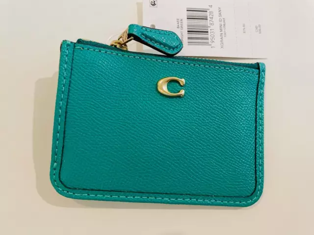 NWT COACH CH162 Wallet Multifunction Card Case in Pebble Leather