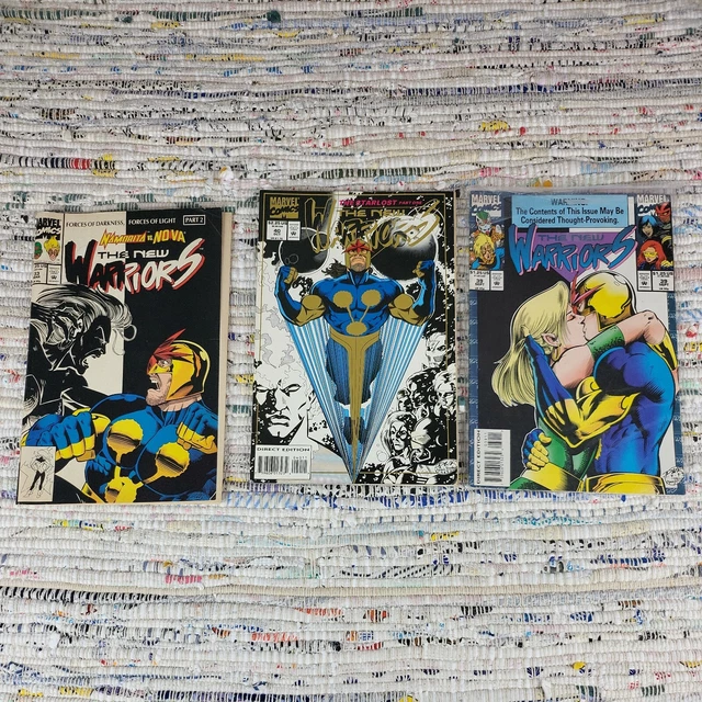 Lot Of 3 New Warriors Marvel Comic Books # 33 39 40 The Starlost 1/2 Gold Foil