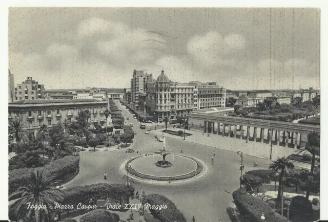 Foggia (Fg) - Piazza Cavour - Viale Xxiv Maggio - Viaggiata - Vedi Foto