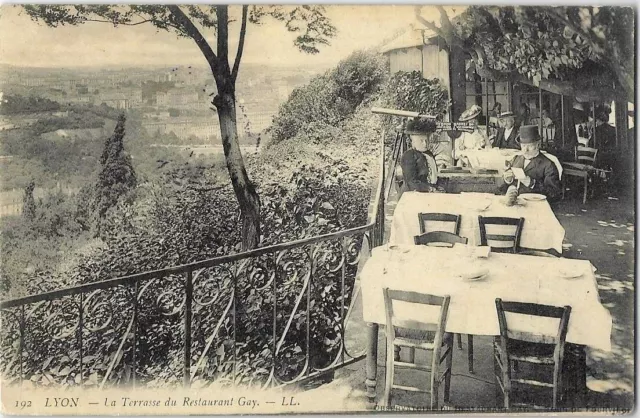 CPA-69- LYON - La Terrasse du Restaurant Gay (L.L. No. 192.).