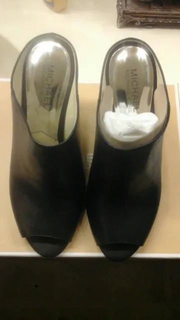 Michael Kors,  Women's size 7 1/2 Black Booties,  Shaw Mule, Black, Open Toe,...