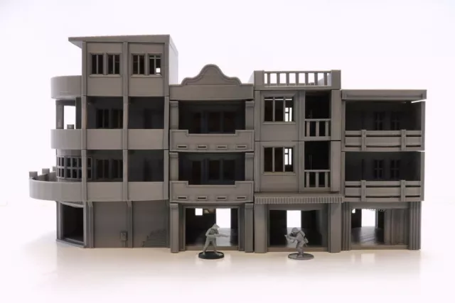 Vietnam Urban Street Row Set De - 3D Estampado Tablero Mesa Wargaming Terreno -