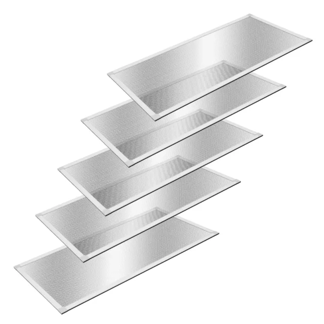 5x Griglie di sfiato dell' aria cantina telaio alluminio rettangolare 60x115 cm