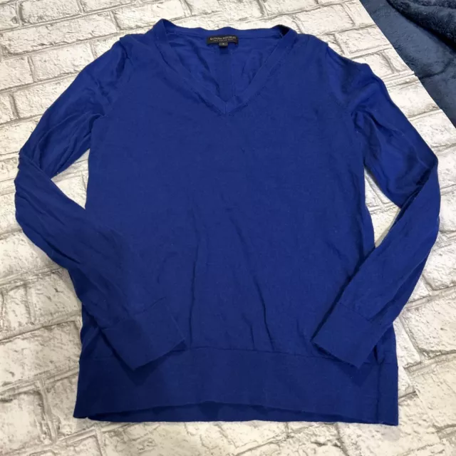 Women’s Banana Republic Cobalt Blue 100% Merino Wool Sweater Size Small