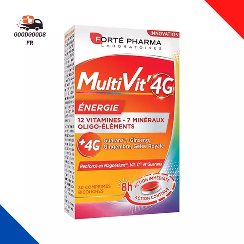 Forté Pharma - Multivit' 4G Energie | Complément Alimentaire Forme 30 Comprimés