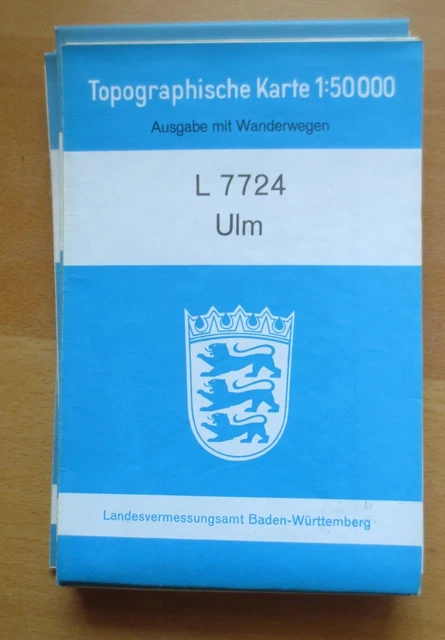 r1-1) Topographische Karte 1 : 50000   Ulm   L 7724