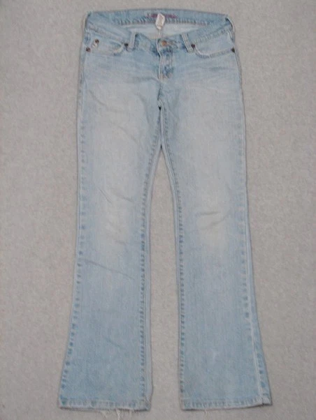 KL15425 ABERCROMBIE HALEY BOOT CUT JEANS YOUTH sz14 (27x29.5); SOLID JEANS