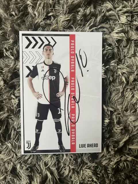 Paulo DYBALA x Juventus Turin - Autogrammkarte Bild 10.5x14.8 Repro 2