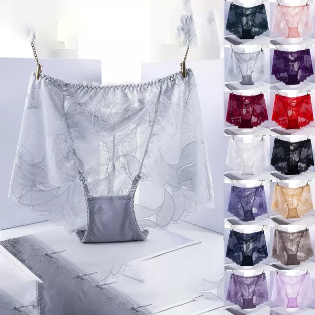 Women's Underwear Plus Size Underwear High Waist Women's Lace Seamless Briefs