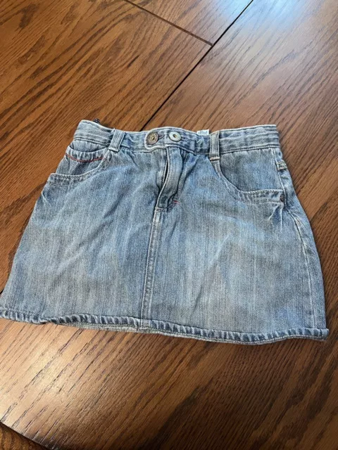 osh kosh girls 7 denim jean skirt skort