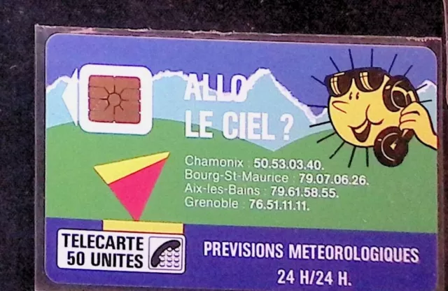 Télécarte Publique utilisée   ALLO le CIEL  50 U  F25 Cote 130 euros