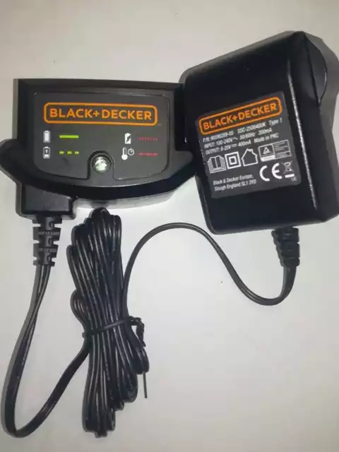 Black&Decker SSC-250040EU Type 1 8-20V 400mA Battery Charger Battery  Charging