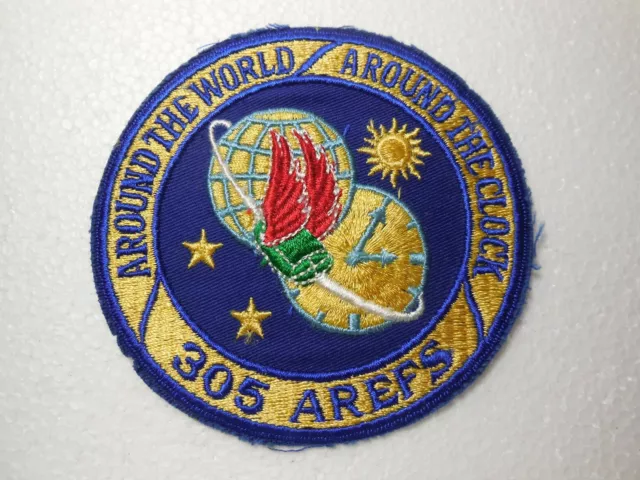 Us Air Force 305 Arefs Air Refueling Squadron 4-1/2" Patch Free Usa Shipping