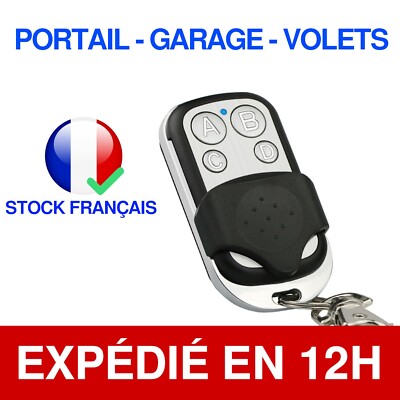 Télécommande Universelle 5pcs 433MHz – Remplacement Pour Portails Et Garages Capacite 4 Codes Distance 100m Installation Rapide 74340247