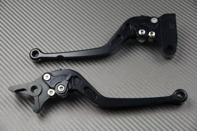 levier leviers levers long CNC FULL black noir Suzuki DL1000 V-STROM 1000	02 06 2