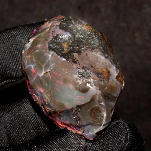 206 CTS Big Opal Fire rough Natural Ethiopian opal rough opal Raw 50x34x28mm