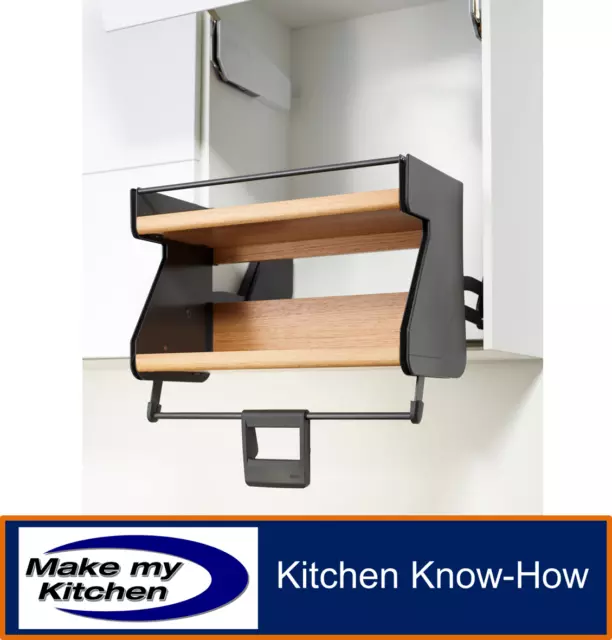 Kesseböhmer iMove Anthracite Wall Pull-down shelves for 500mm cabs