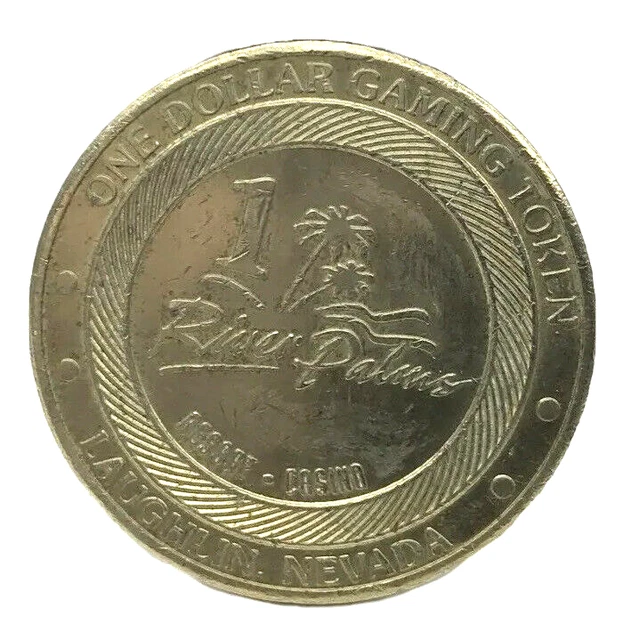 River Palms Resort Casino One Dollar Gaming Token Coin Laughlin NV Defunct B2