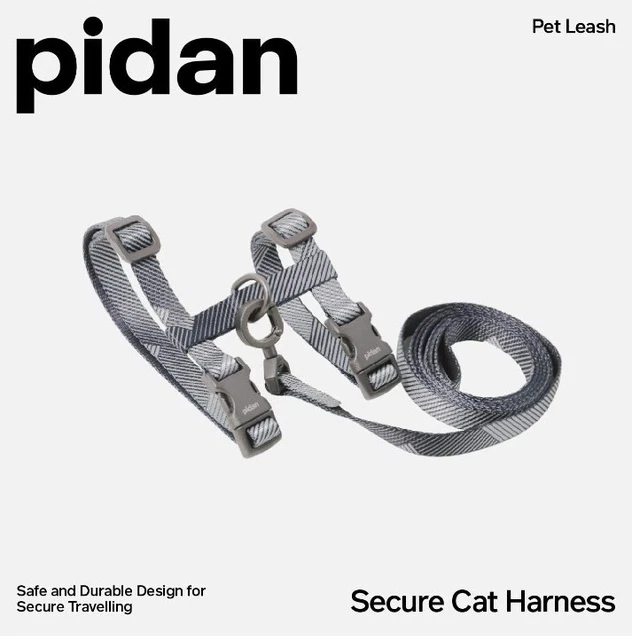 Juego de arnés y correa para gato Pidan - a prueba de escape para gatos - arnés ajustable para gatito.