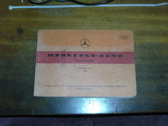 MERCEDES-BENZ OM 346 Engine Catalogue and Cutaway Drawings 1970 £24.95 ...