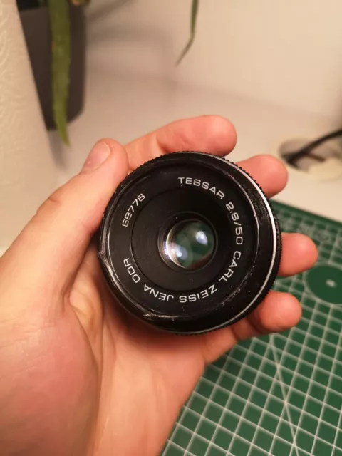 Carl Zeiss Jena Tessar 50mm f/2.8 M42 Alu Objektiv