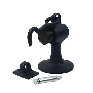 Deltana DSF444 Black Solid Brass 3 5/8" X 2 1/4" Door Stop