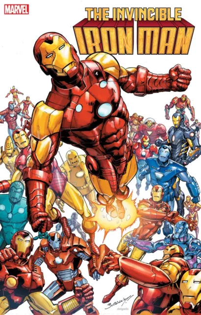 Invincible Iron Man #1 Bagley 2nd Printing Variant Marvel Comics 2023 NM+