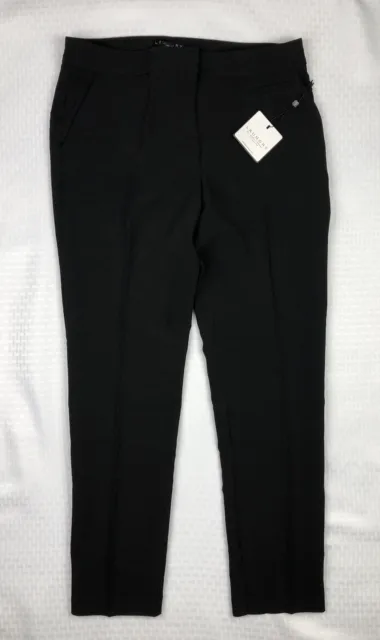 Laundry by Shelli Segal Women’s Skinny Crepe Pants Black Business Work Size 10