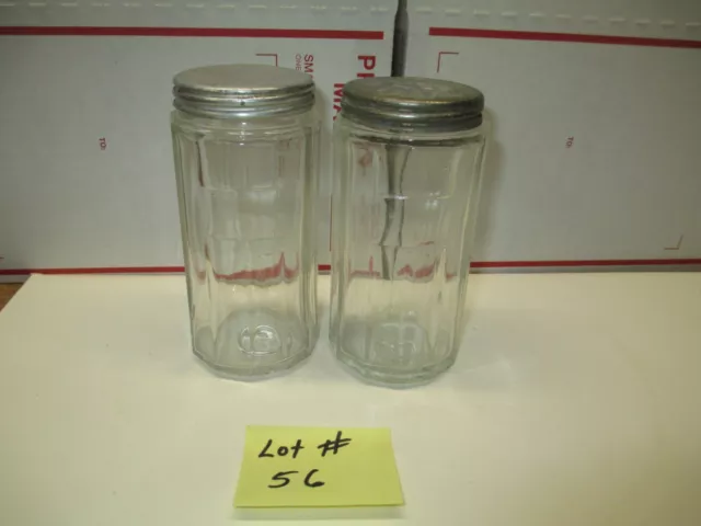 Hoosier Cabinet Original Colonial Spice Jar Pair  Lot #56